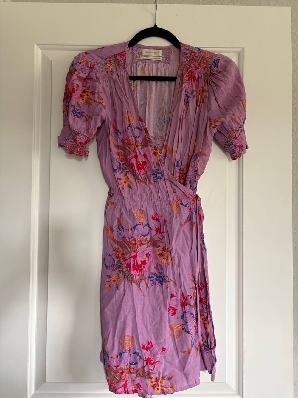 Urban Outfitters Lavender Floral Wrap Dress